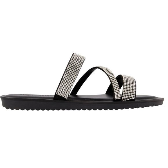 CUSHIONAIRE Vienna‎ Rhinestone slide sandal +Memory Foam size 9.5 New SOLD OUT - Picture 2 of 6